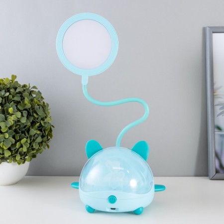 Board Lamp "Cute Bear" LED 3.5W USB AKB Blue 12x15x32 cm Risalux-9