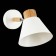 Wall lamp EVOLUCE. Sle103701-01. BUVE. 1x60 watts, E27, 16x18 cm, color light wood, white