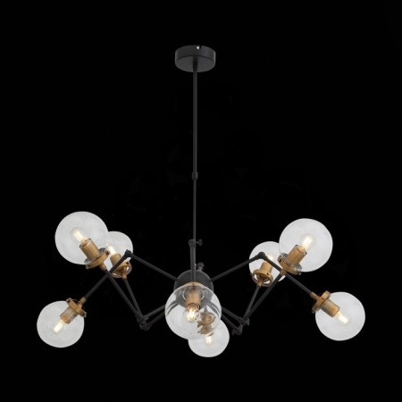 Ceiling Ceiling ST LUCE. SL234.402.08. Varieta. 8x40 watts, E27, 89x89x54 cm, black color, gold-1