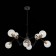 Ceiling Ceiling ST LUCE. SL234.402.08. Varieta. 8x40 watts, E27, 89x89x54 cm, black color, gold