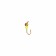 Mormyshka fraction (galvanic gold), weight 0.15 g, size 2