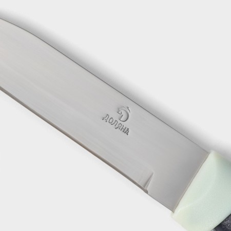 Knife for vegetables kitchen shade "Strayp", blade 7.5 cm, blue color-3