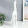 Souvenir Polystone "Three Zebra" White 6.5x10x40 cm