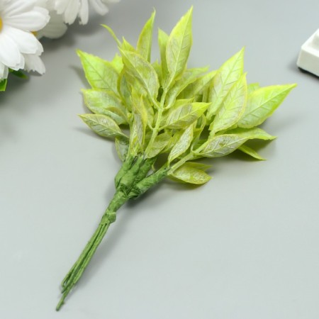 Artificial plant for creativity "Rain" 1 bouquet = 6 branches green 13 cm-1