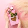 Soap roses in a box, pink, set 3 pcs