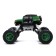 The radio -controlled “Army” jeep works on the battery, the color is green