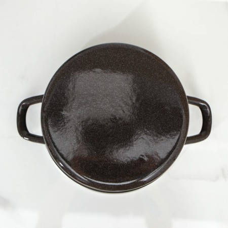 Pan 4.5 l, without decolleys, induction, brown color-2