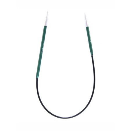 Knitting needles asymmetric aluminum circular zing Knitpro, 25 cm/3.00 mm 47054