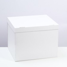 The box is folding, the lid is, white, 38 x 33 x 30 cm