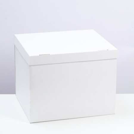 The box is folding, the lid is, white, 38 x 33 x 30 cm