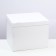 The box is folding, the lid is, white, 38 x 33 x 30 cm