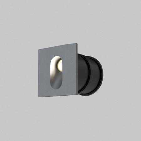 Outdoor O022-L3GR, 3W, 7x7 cm, LED, 70LM, 4000K, Gray Color.-3