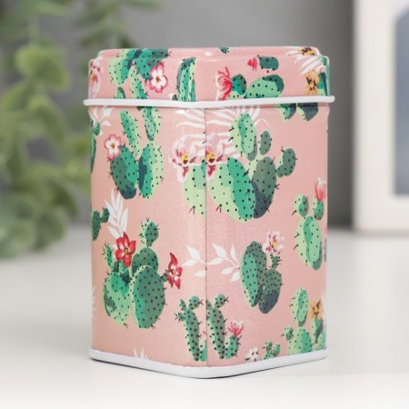 Casket Metal Square "Cactus" MIX 4.5x4.5x7 cm-7