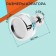 Zein aerator, stream adjustment, fan, plastic, stainless steel mesh, transparent/chrome