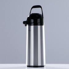 A thermos-giser 1.9 l, with a glass flask, retains heat 12 hours, with a pneumon pump
