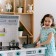 Children's wooden game kitchen "Bloom Style" with 4 objects of dishes