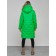 Coat insulated winter female, size 42, green color
