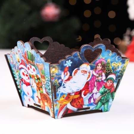 Candy "Santa Claus and Snow Maiden", 10x13x13.5 cm-2