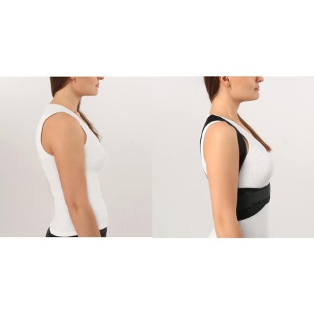 Massner-fixer for posture and lower back, on fastxes, universal size, bag, black color-7
