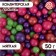 Sprinking confectionery "pearls" of rice grain in color glaze, green, red, raspberry, sirens, 50 g