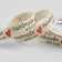 Cotton tape "Handmade with love", 15 mm, 23 m ± 1 m, beige color
