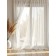 Curtain for the kitchen Ethel "Cloudy", 140x270 cm, flax 100%, 210 g/m2