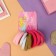 Hair elastic band "Cindy" (set 10 pcs) glitter watercolor, 4.5 cm, mix