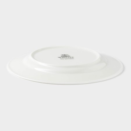 Porcelain dessert plate Wilmax Stella Pro, D = 20 cm, white color-2