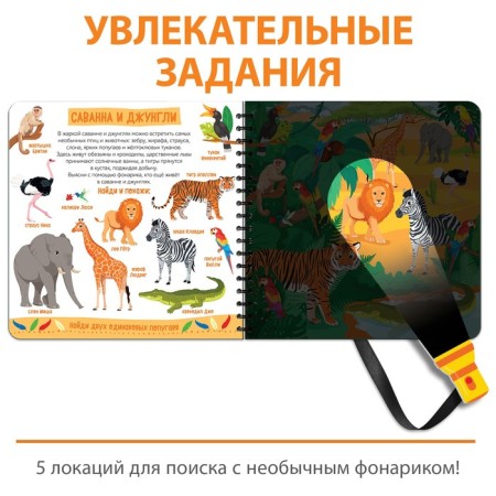 Secret book with a magic flashlight "Zoland", 22 p.-2