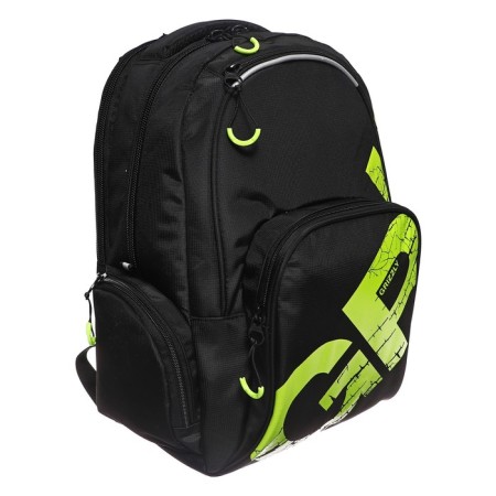 Youth backpack 42 x 32 x 22 cm, Grizzly, ergonomic back, laptop department, black-1