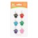 Tarry for engraving "paw", packing 6 pcs, 2.6 x 3.2 cm, mix of flowers
