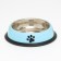 A bowl with a non -slip base with a print, 225 ml, blue