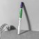 Bilateral fabric marker, 16 cm, self -perishable, ink deleter, purple/white color