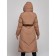 Coat insulated winter female, size 42, brown color