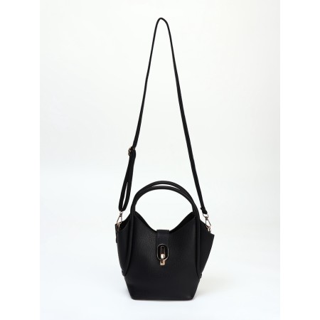 Bag Female Tout with zipper, black color