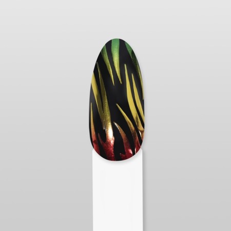 Nail stickers "Snake", foil, multi -colored-3