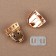 Bag -3 × 2 cm fastener, golden color