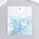 Decor for creativity plastic "Hearts with glitter" lilac-blue 2.8x2.4 cm