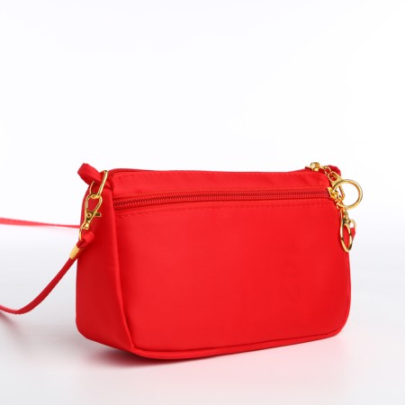 Bag Women's Cross-Bodi with a zipper, red color-5