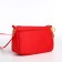 Bag Women's Cross-Bodi with a zipper, red color