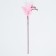 Teaser "pink miracle" with feathers and bells 30 cm, pink