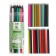 Pencils 36 colors in a tube, hexagonal (plastic) black base.