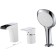 Bath mixer D&K Berlin Steinbeis DA1434216, one -sided, built -in, chrome/white