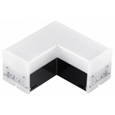 L-shaped lamp with two network inputs Novotech. BITS, 8W, LED, 58x117x117 mm, black color