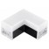 L-shaped lamp with two network inputs Novotech. BITS, 8W, LED, 58x117x117 mm, black color
