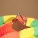 Ball paper decorative "Rainbow" diameter 20 cm, col. multi -colored