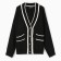 Cardigan female, black color, size 42-46