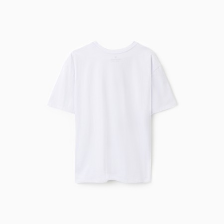 T-shirt female, white color, size One size (42-46)-4