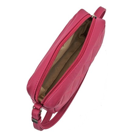 Female bag, artificial leather, dark pink 20x6x12 cm-1