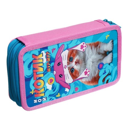 Penal 2 sections 110*190 lam. Hatber "My cat" Rose/green npn_47078-2